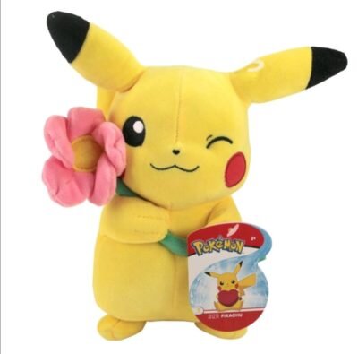 Pokemon Pikachu mit Blume 20 cm