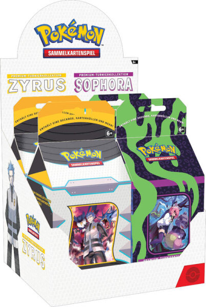 Pokémon Q1 Premium Tournament Collection Zyrus und Sophora deutsch Vorverkauf