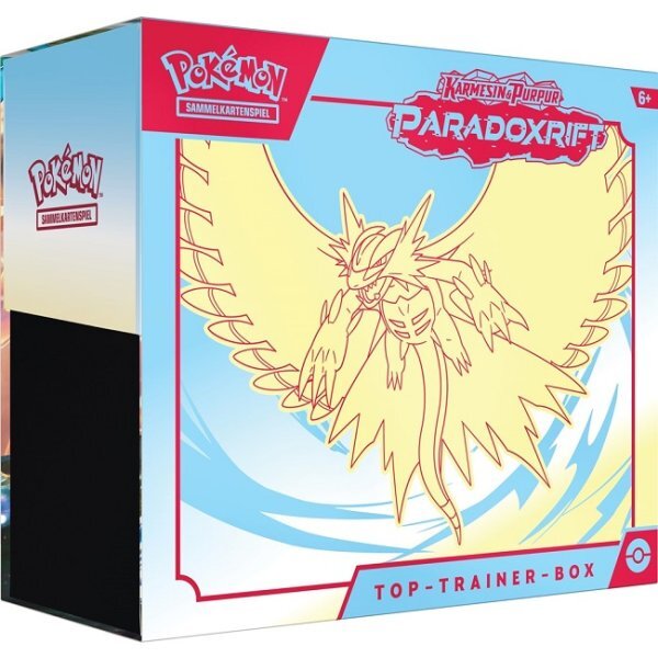 Pokemon Karmesin & Purpur Paradoxrift Top Trainer Box Donnersichel deutsch