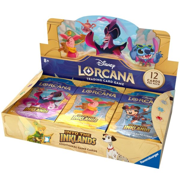 Disney Lorcana: Die Tintenlande - Display mit 24 Booster Packs Deutsch