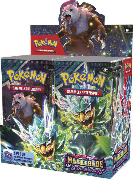 Pokémon Karmesin & Purpur Maskerade im Zwielicht Display (36 Booster) deutsch Vorverkauf