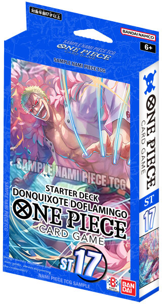One Piece Card Game Blue Donquixote Doflamingo ST-17 Starter Deck Englisch Vorverkauf